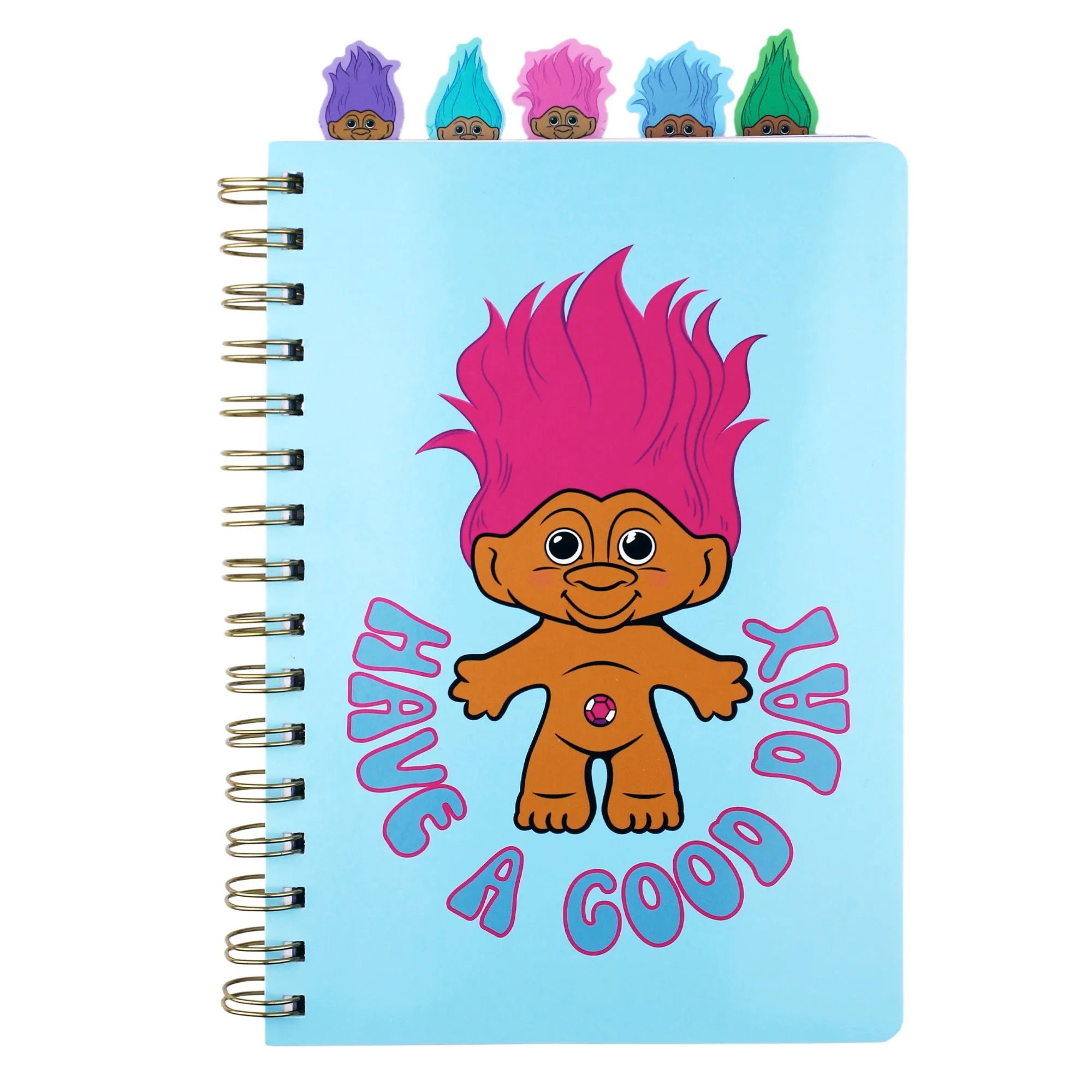 Good Luck Trolls Tabbed Notebook