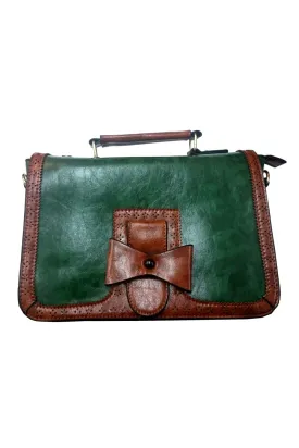 Green Scandal Messenger Bag by Banned