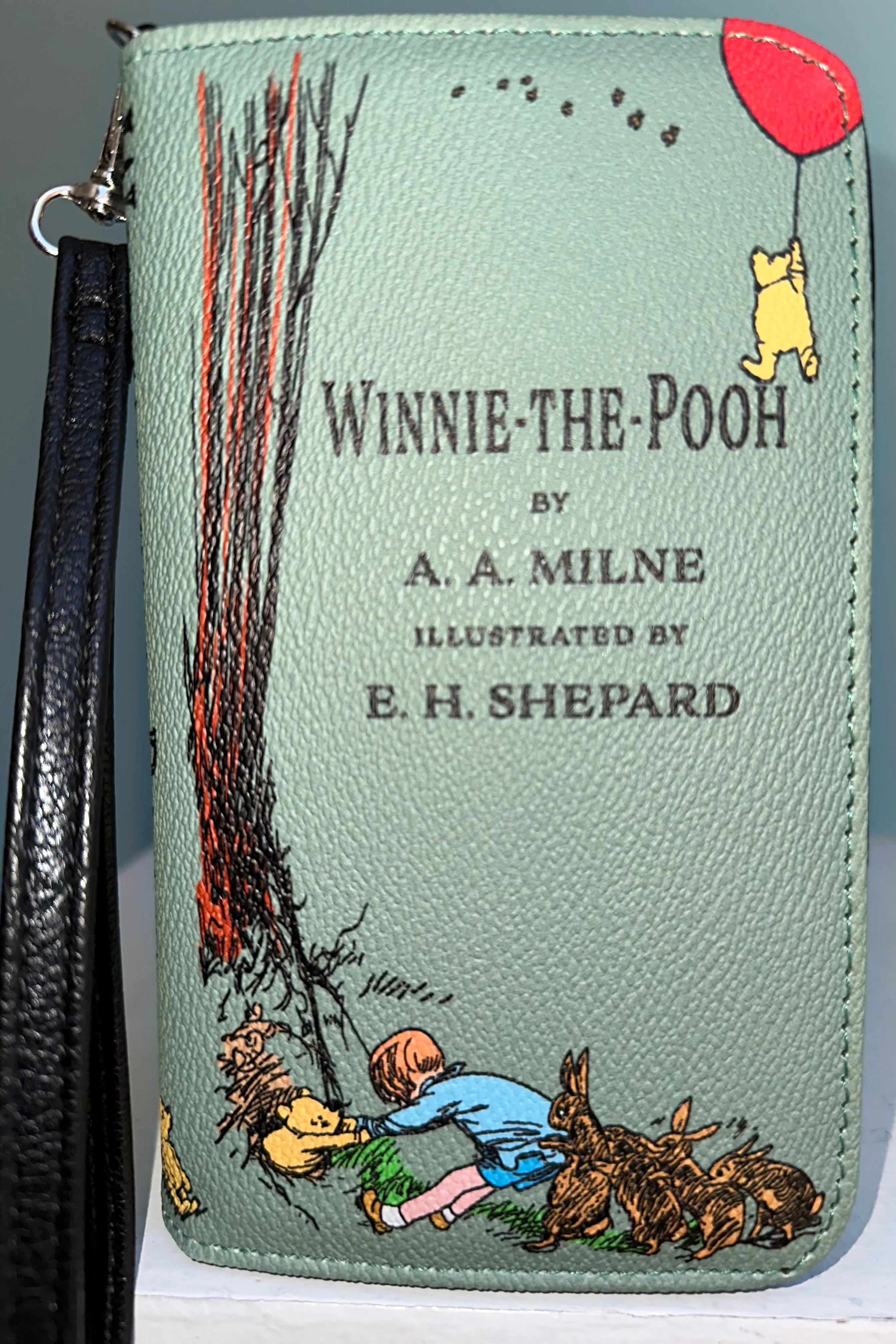 Green Winnie the Pooh Book Wallet