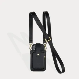 Hailey Phone Pouch and Holster - Black/Gold