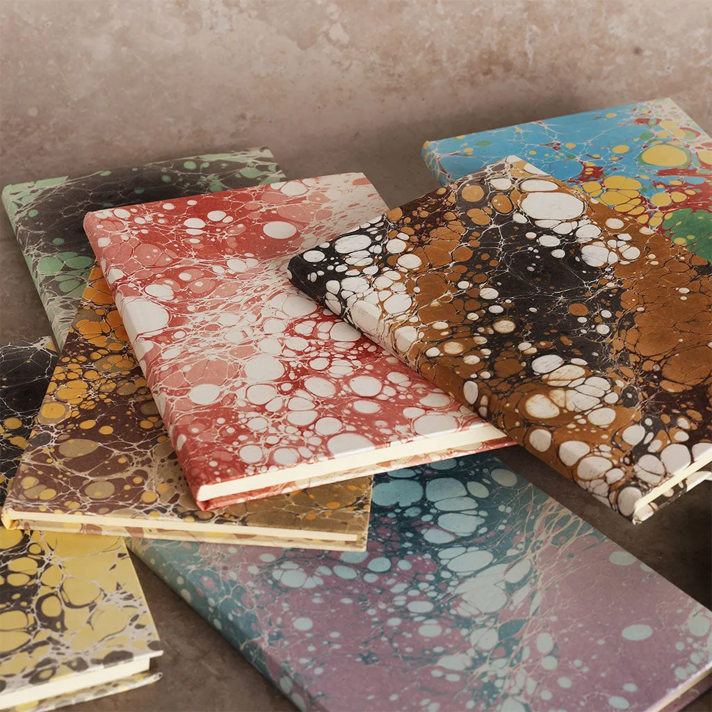 Hardcover Marbled Paper Notebook