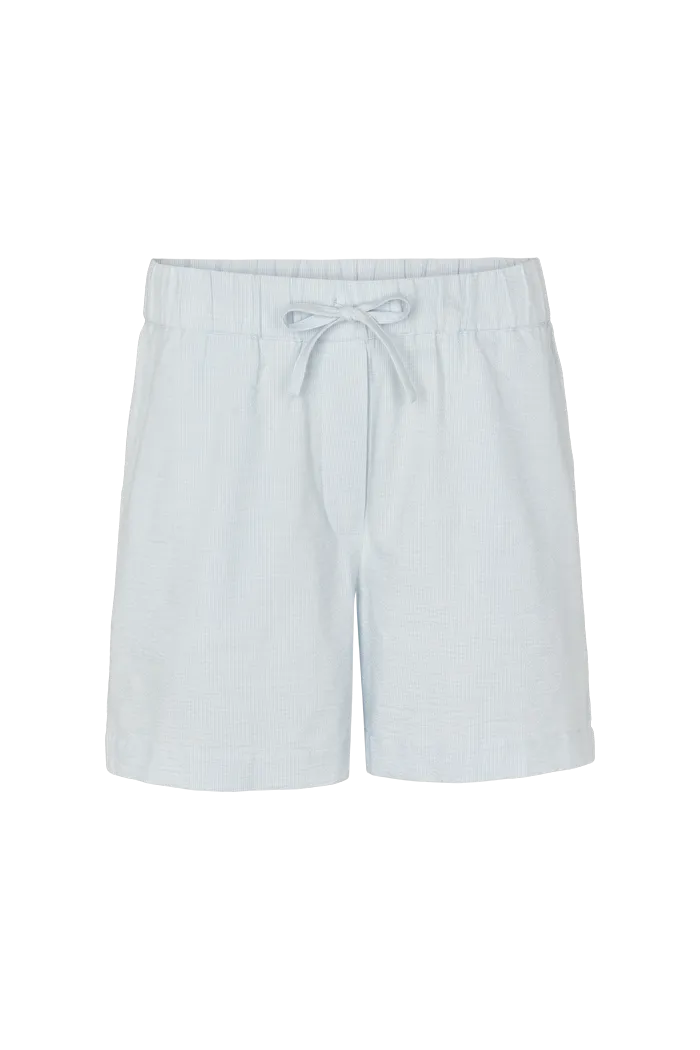 Harriet shorts GOTS - Ashley Blue/Whisper White