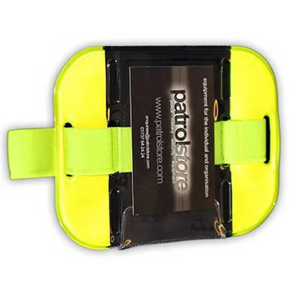 ID / SIA Licence Badge Holder - Arm Band High Vis Yellow