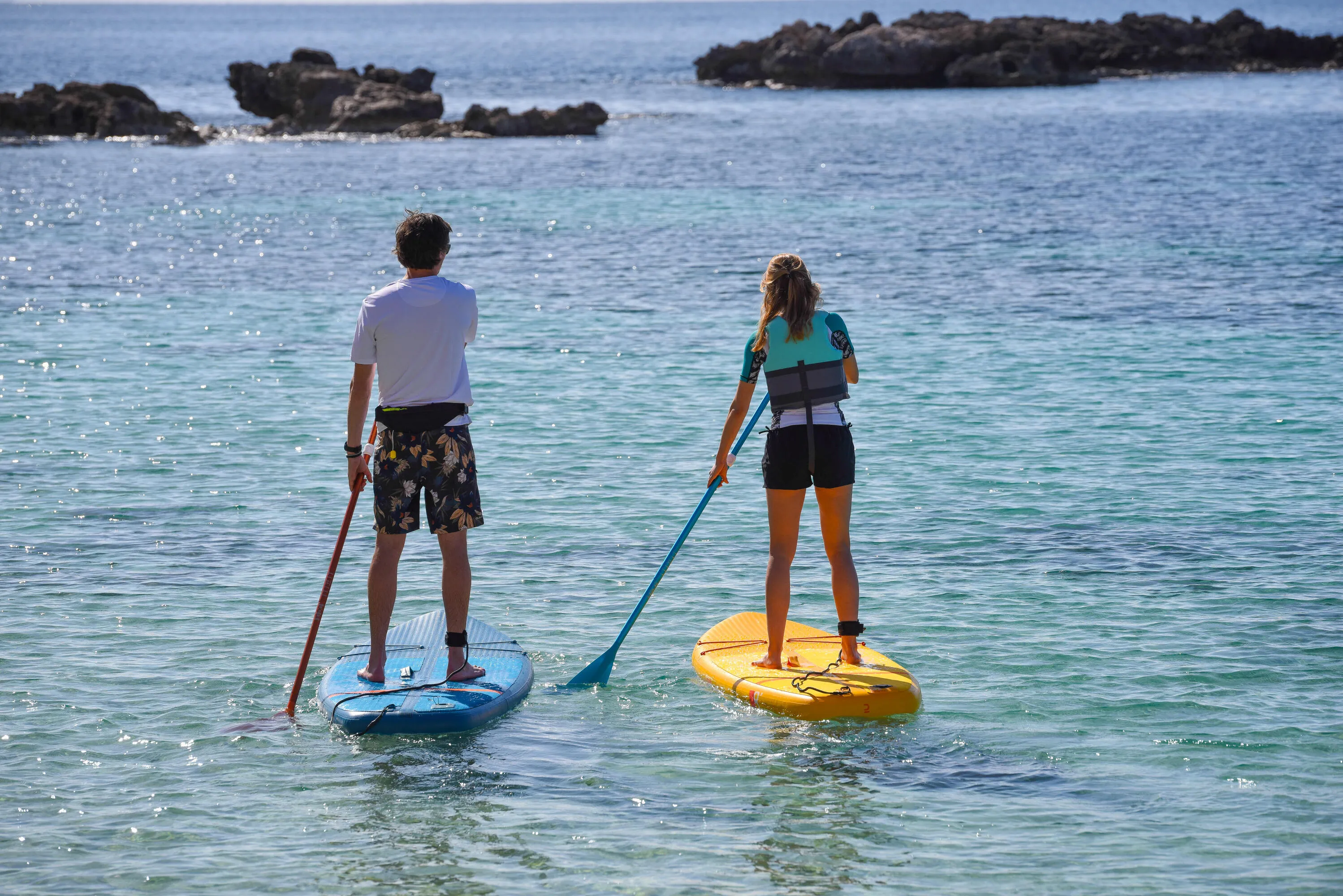 Itiwit Paddle Collapsible and adjustable 3-part stand-up paddle (170-220 cm orange)