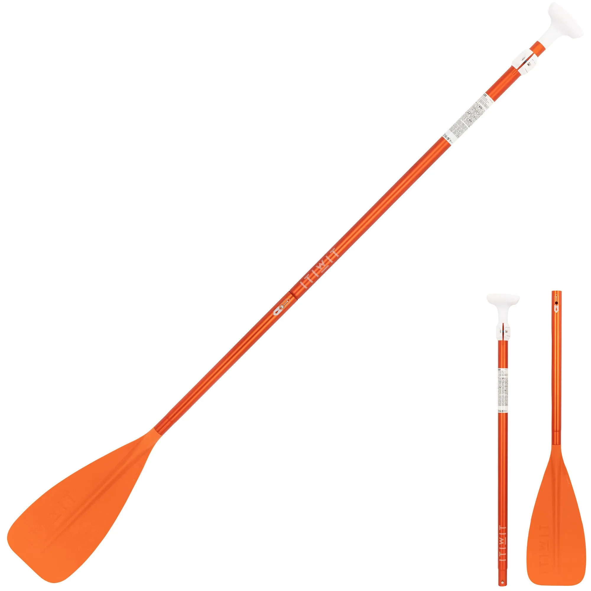 Itiwit Paddle Collapsible and adjustable 3-part stand-up paddle (170-220 cm orange)