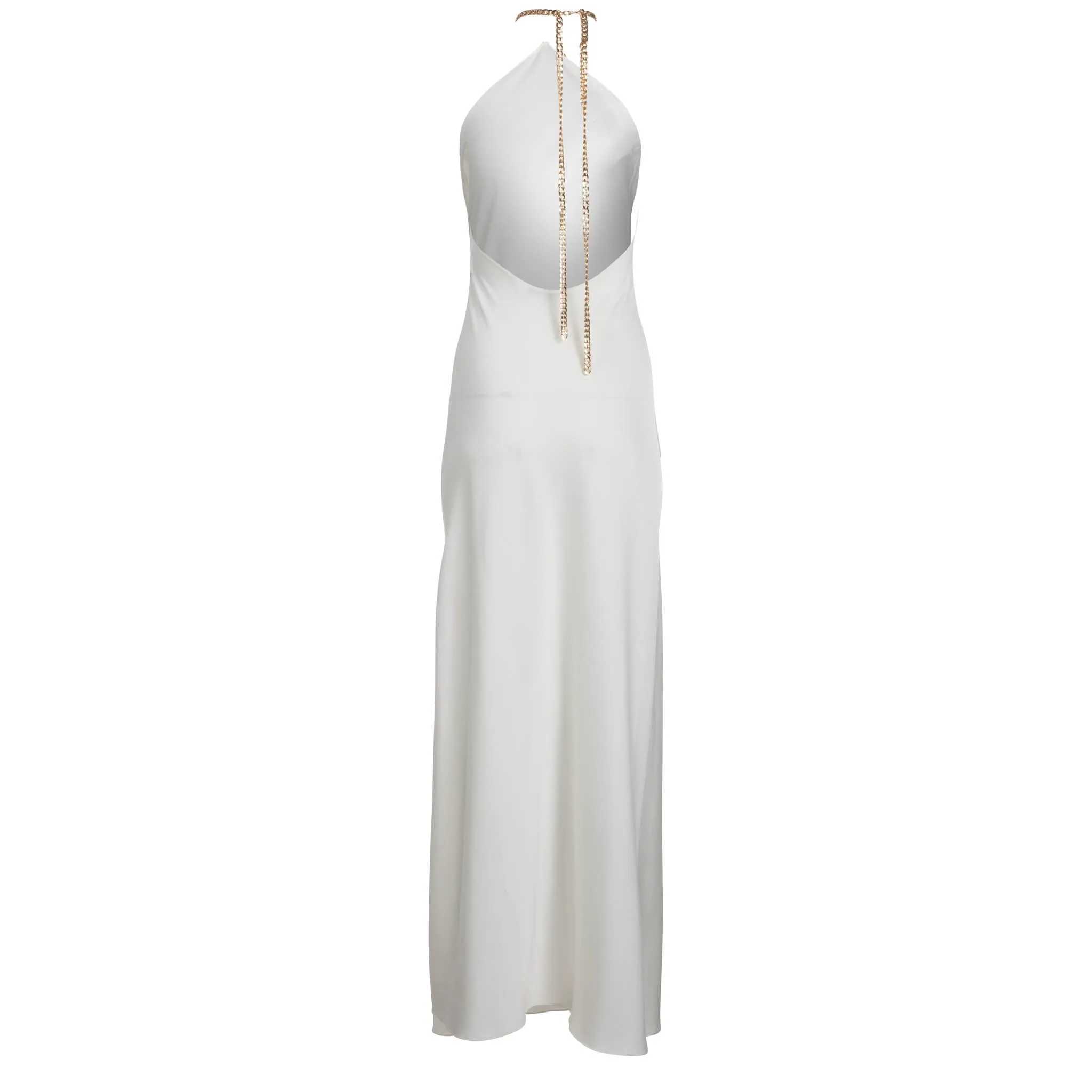 Ivory Halter Maxi with Chain