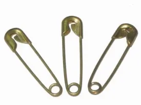 John Bead Safety Pins - Brass - 28mm (bag)