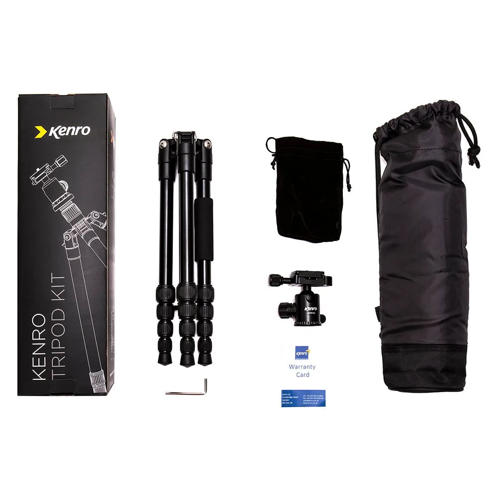 Karoo Compact Travel Tripod Kit (Aluminium)