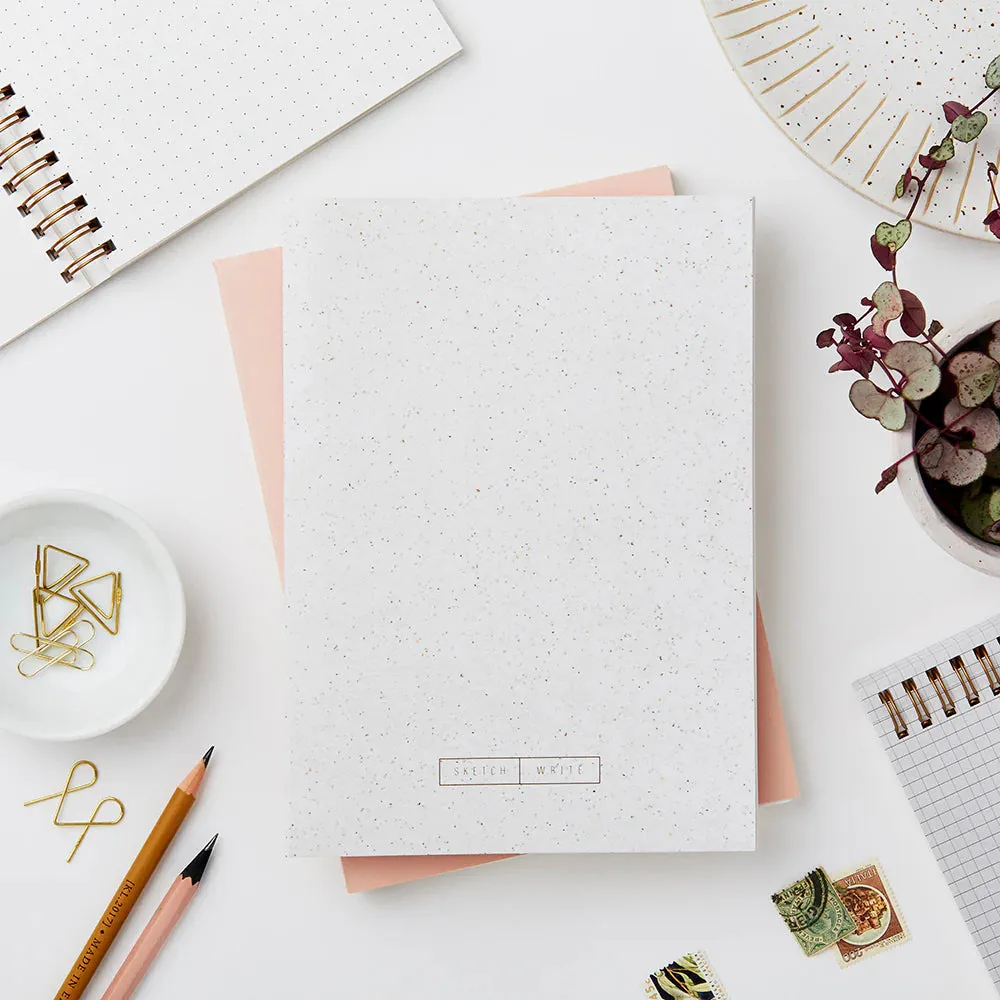 Katie Leamon Wiro Marl Notebook - Blank and Dot Grid