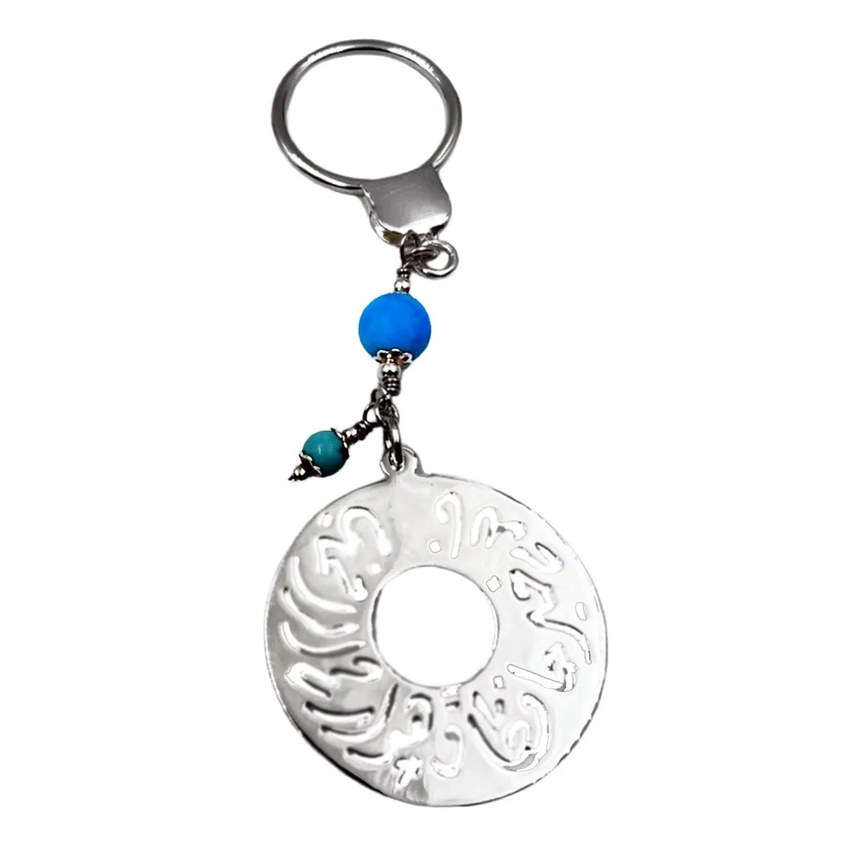 Keychain Turquoise Silver God is the best protector