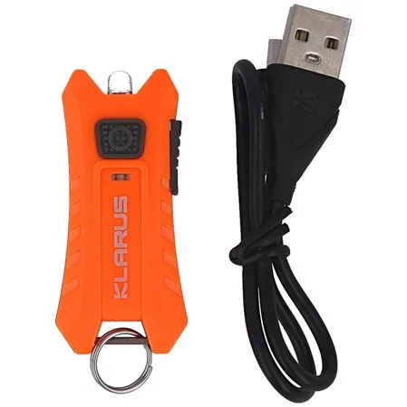 Klarus Mi2 Rechargeable LED Keyring Torch 40 Lumens Black or Orange