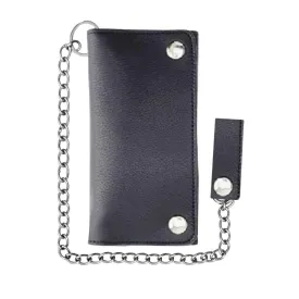 Legendary Horsehide Biker Long Wallet w/ Chain (Made in USA)