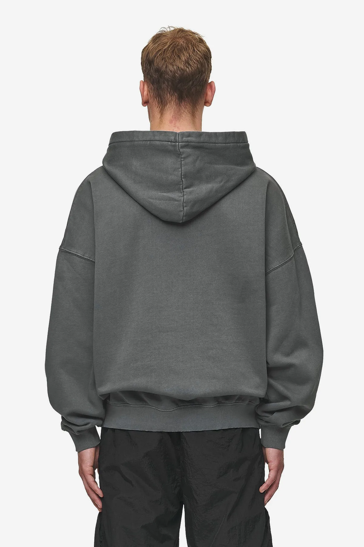 Macon Boxy Hoodie Washed Anthracite