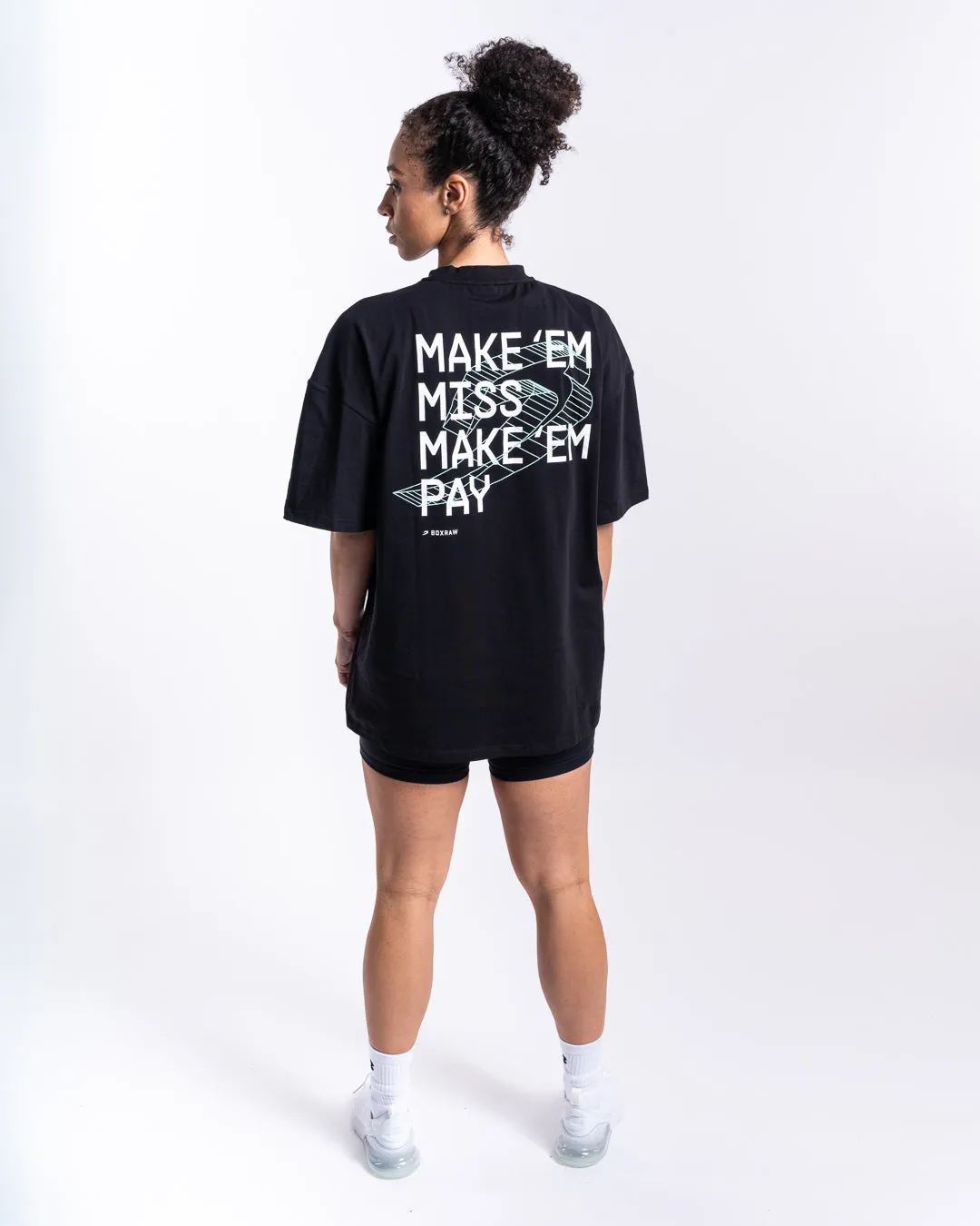 Make 'Em Miss Oversized T-Shirt - Black