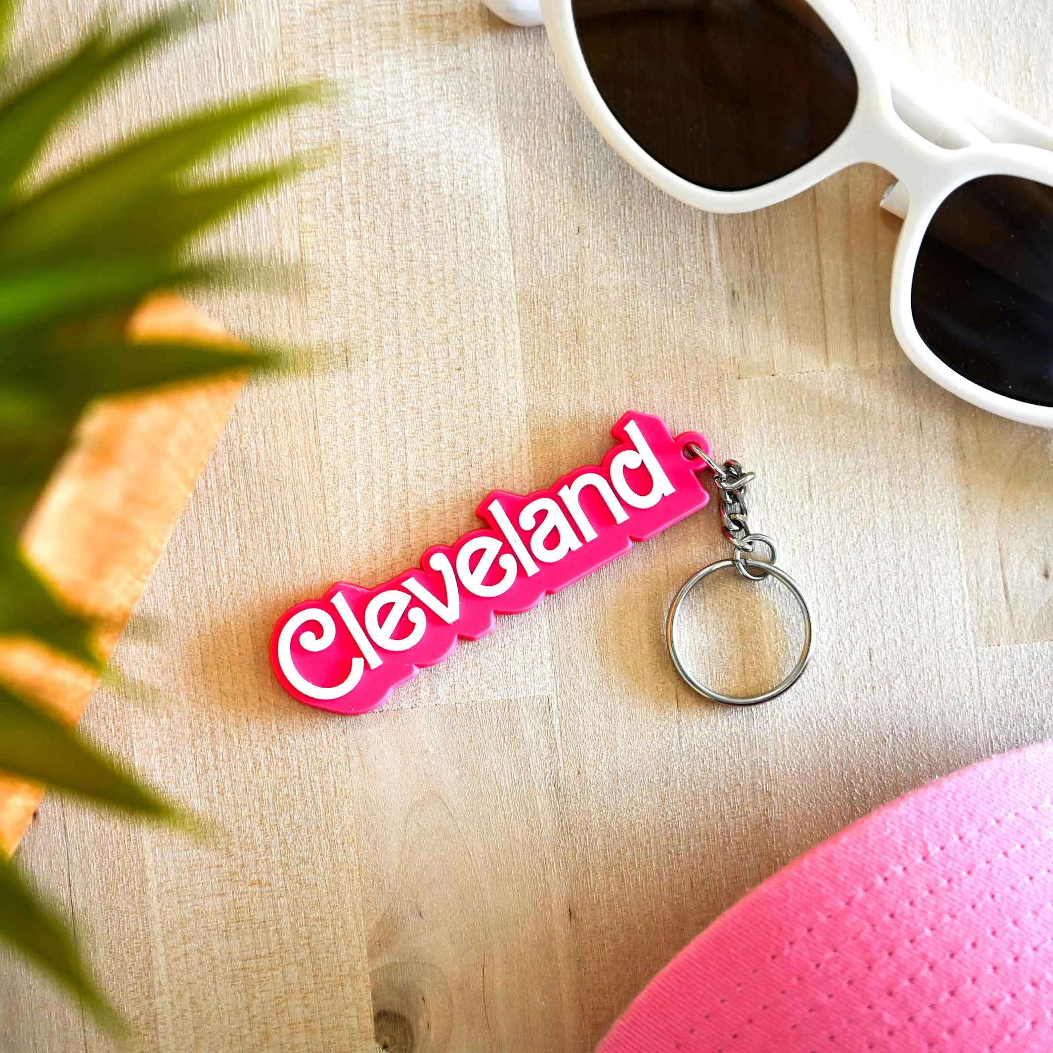 Malibu Cleveland PVC Keychain