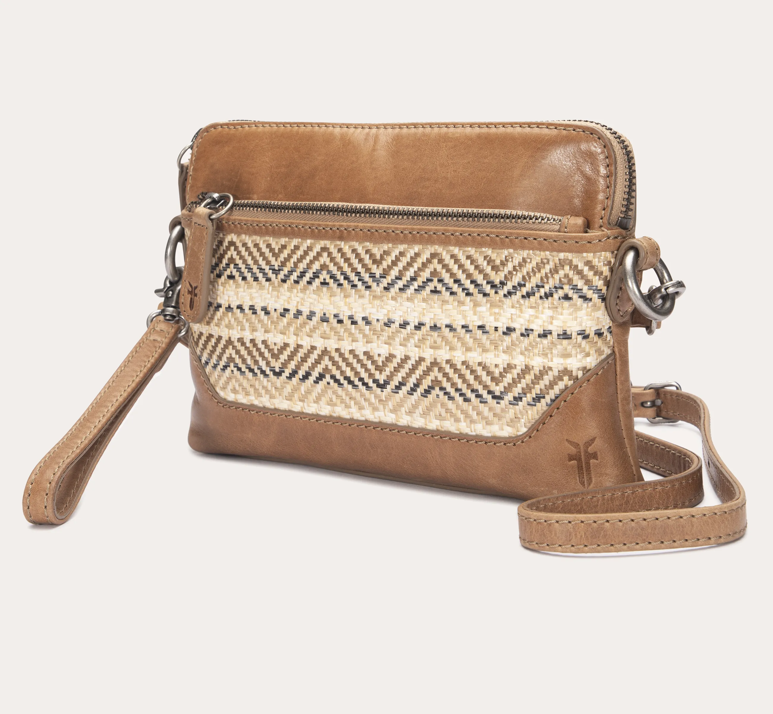 Melissa Straw Crossbody Wristlet