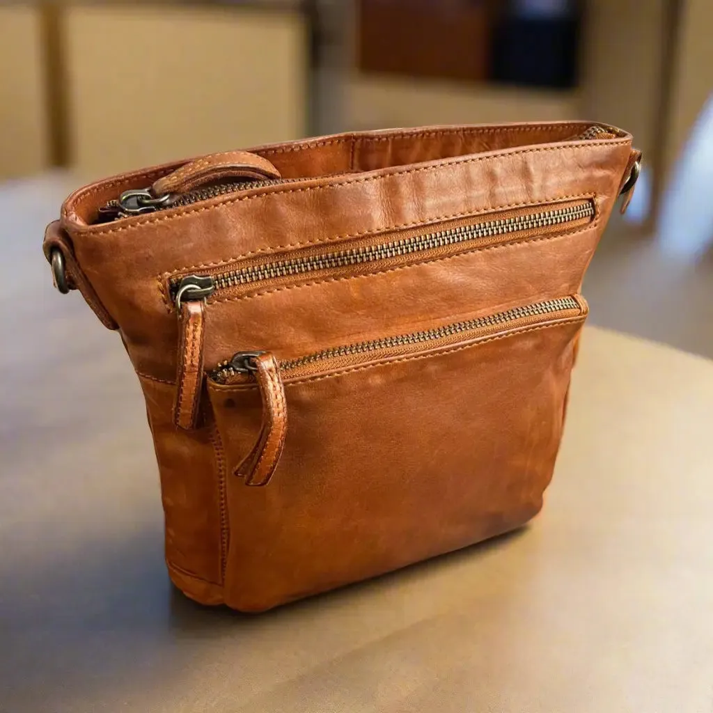 MET Leather Crossbody Bag