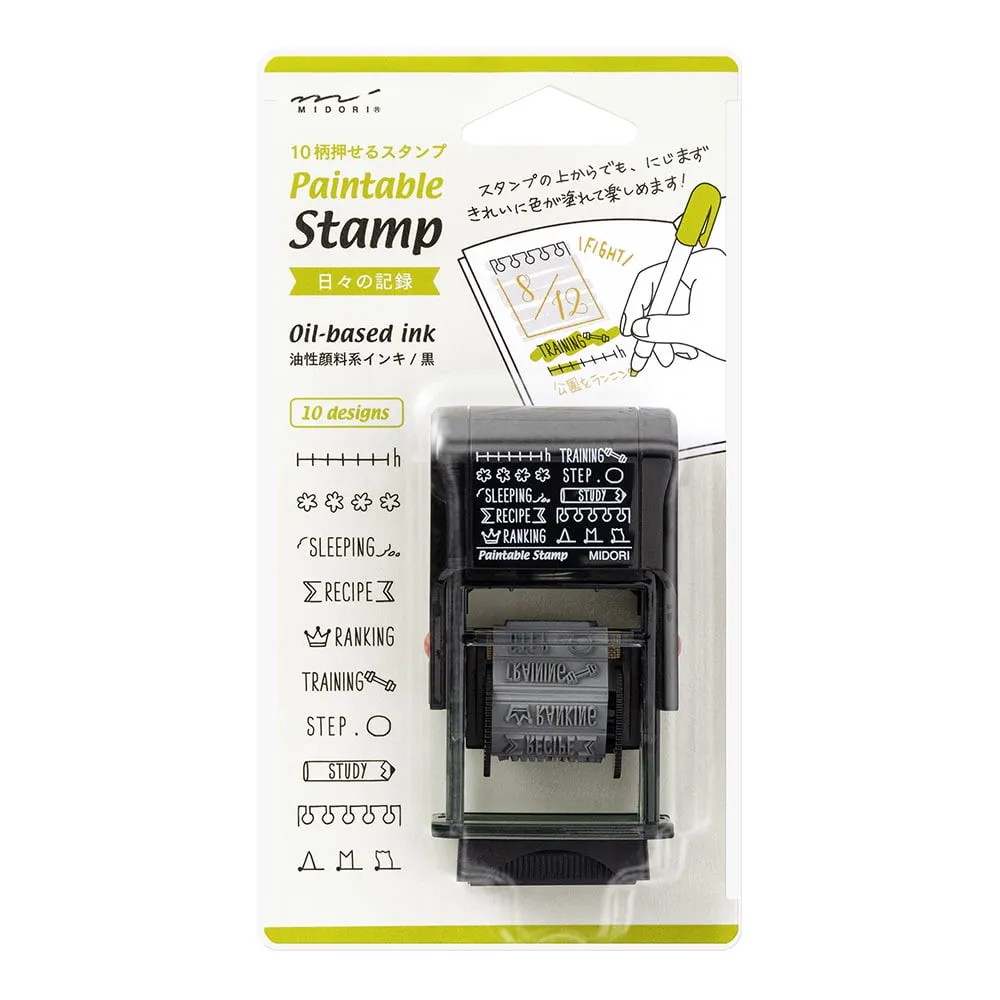 Midori Paintable Rotating Stamp - Daily Life Record