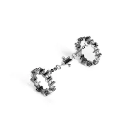 Mini Pilot Ring with Chain [Black gems]