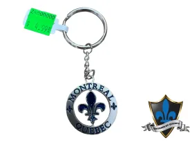 Montreal Quebec Fleur De Lis Keychain