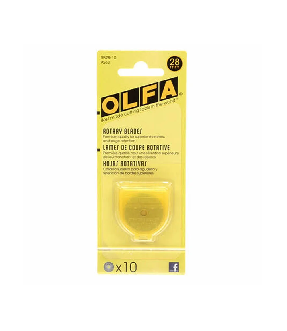 Olfa 28mm, Rotary Blade Refill (Pack of 2, 5, and 10)