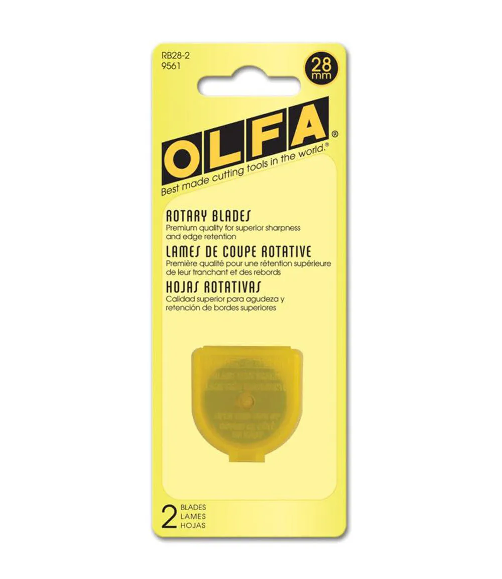 Olfa 28mm, Rotary Blade Refill (Pack of 2, 5, and 10)