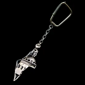 Palestine Map Keychain Pure Silver 925 - ميداليا فضة