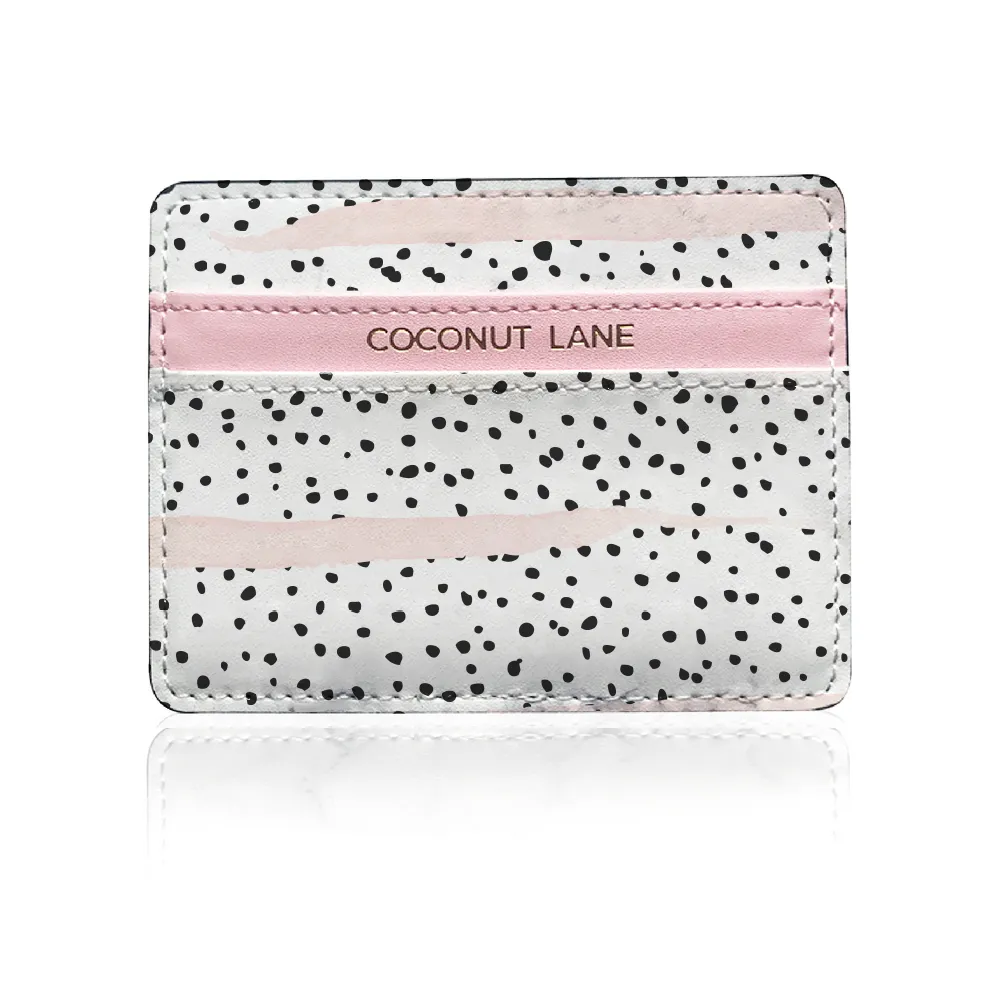 Pink Dalmatian Card Holder