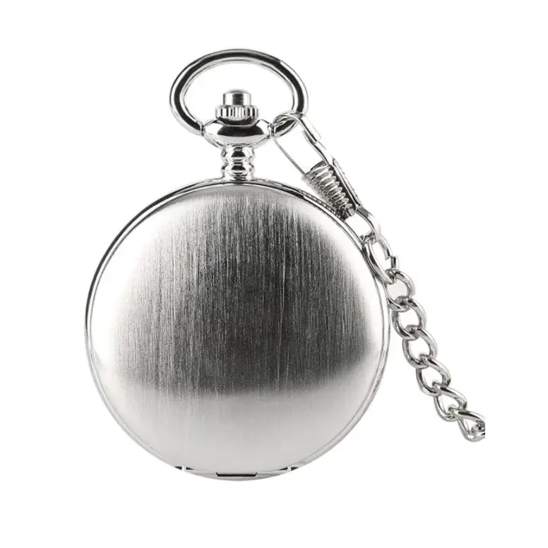 Pocket Watch Chain Silver Double Hunter