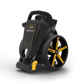 Powakaddy Micra Push Golf Cart - Gun MetalYellow