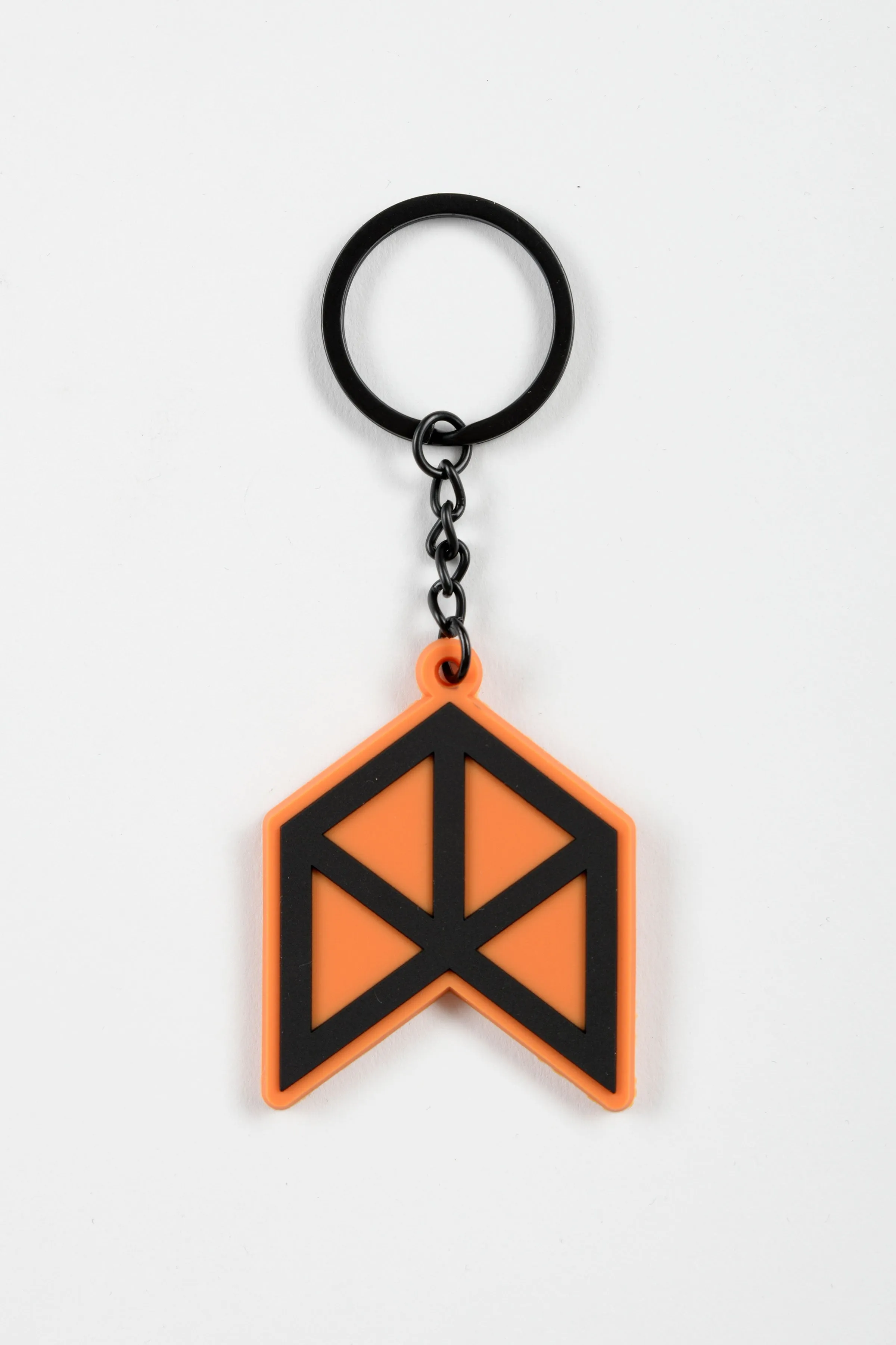 Rawgear Signature Logo Rubber Keychain - Orange/Black - RG928