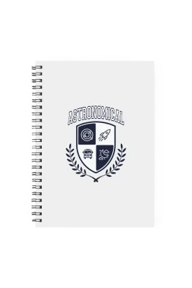 SnarkyMarky 'Astronomical Crest' Grey Notebook