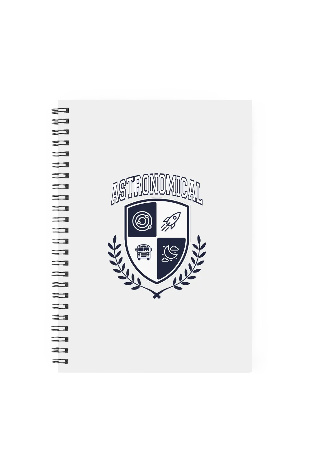 SnarkyMarky 'Astronomical Crest' Grey Notebook