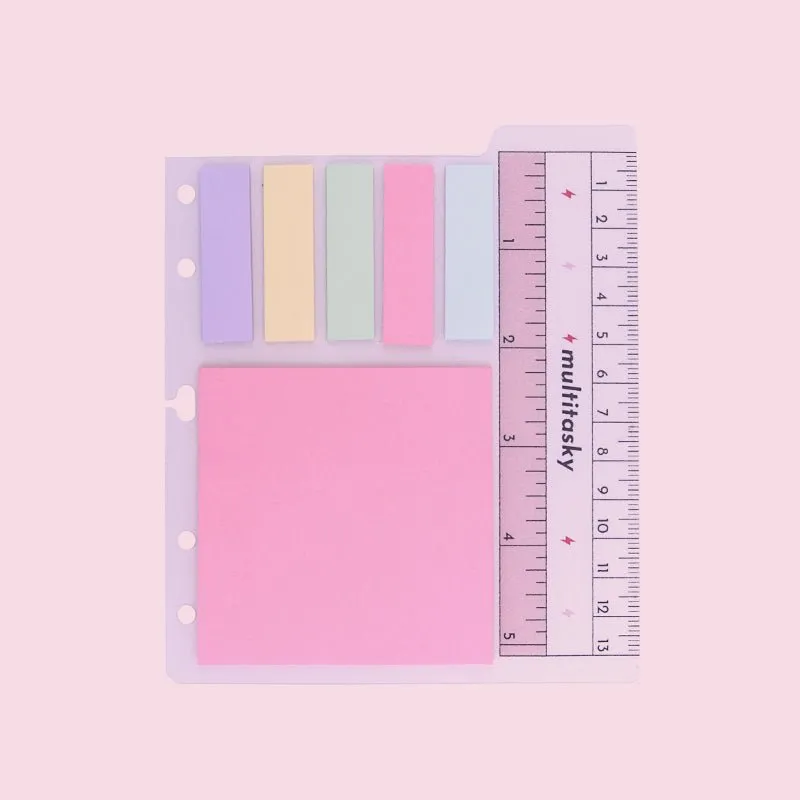 Sticky Note Ruler Insert for A5/A6 Looseleaf Notebook