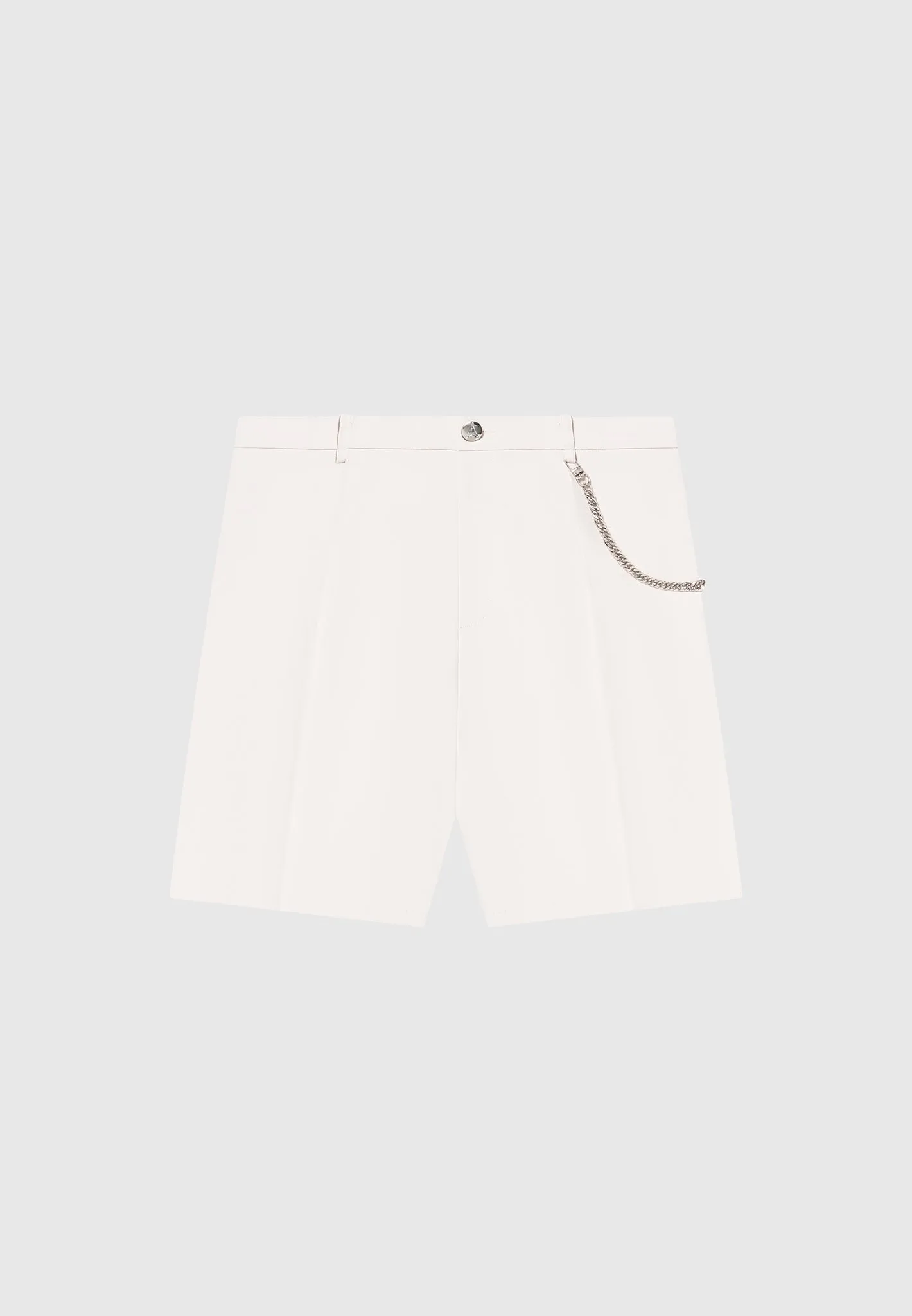 Tailored Shorts With Chain - Stone