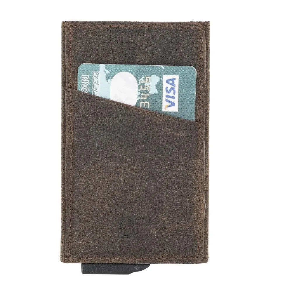 Torres Leather Mechanical Card Holder