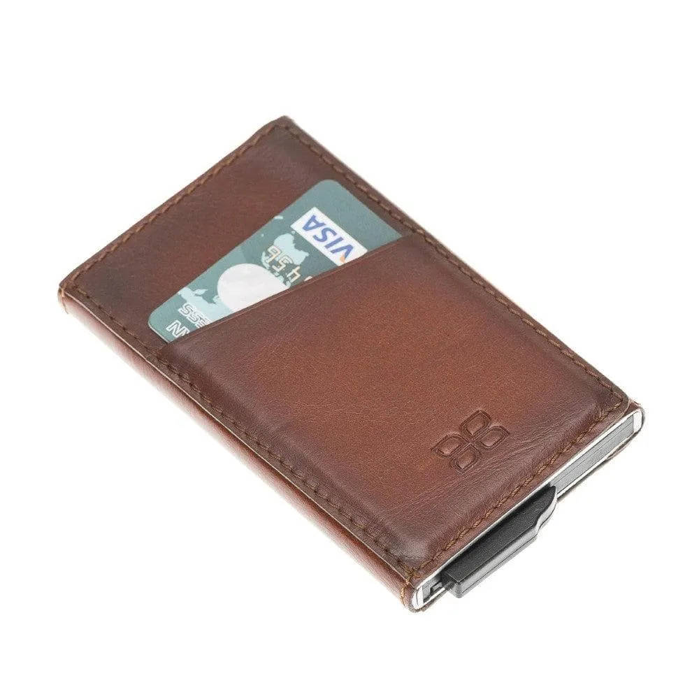 Torres Leather Mechanical Card Holder