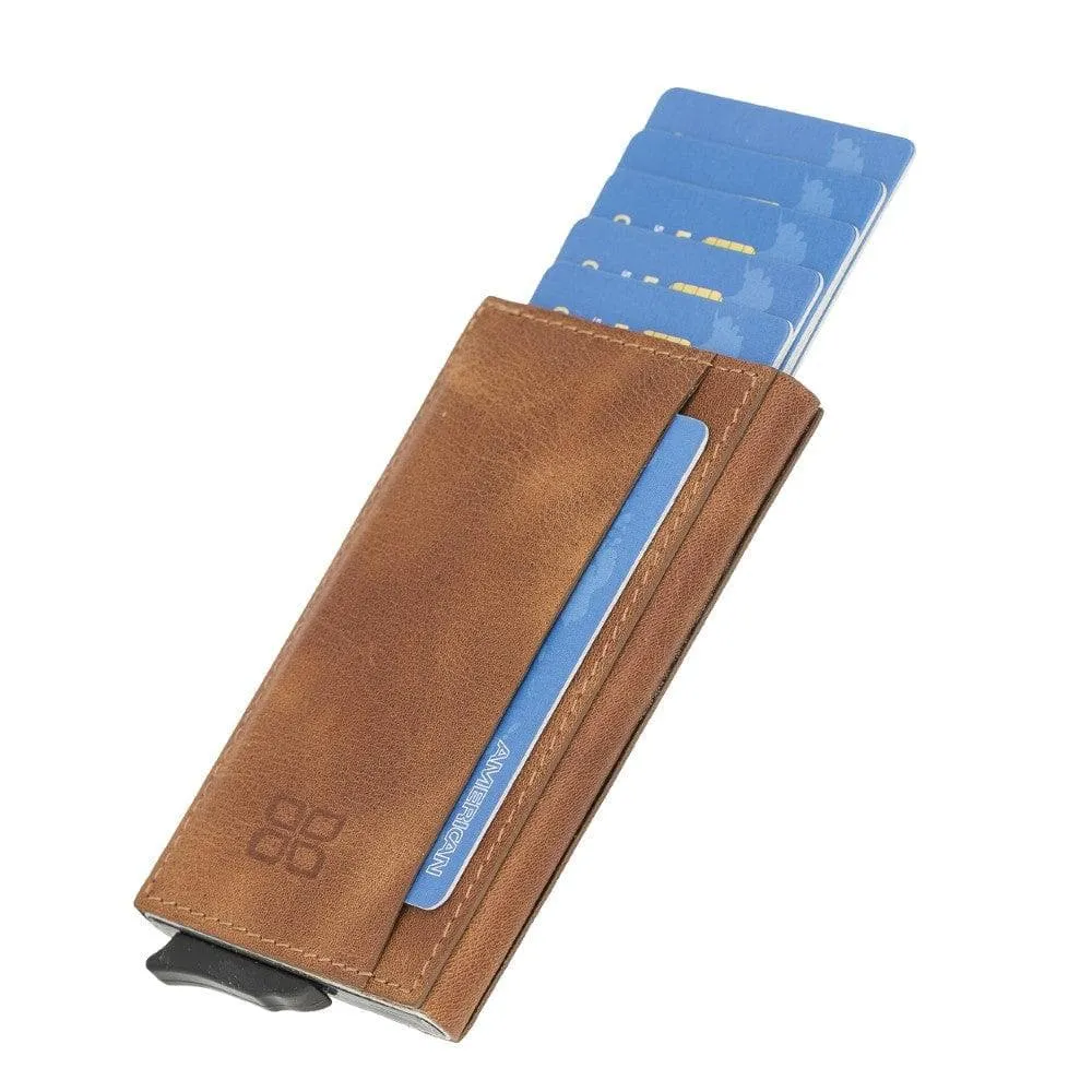 Torres Leather Mechanical Card Holder