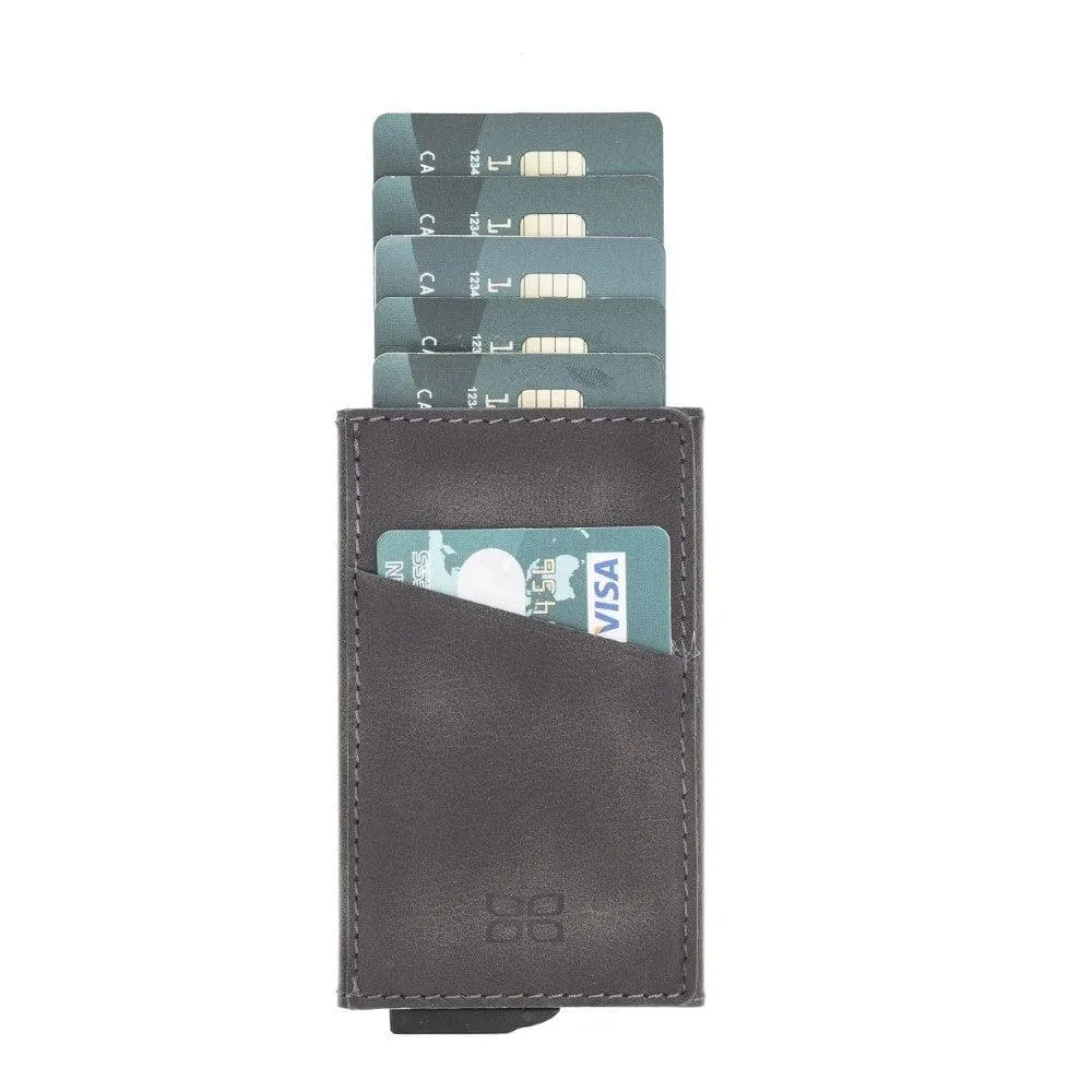 Torres Leather Mechanical Card Holder