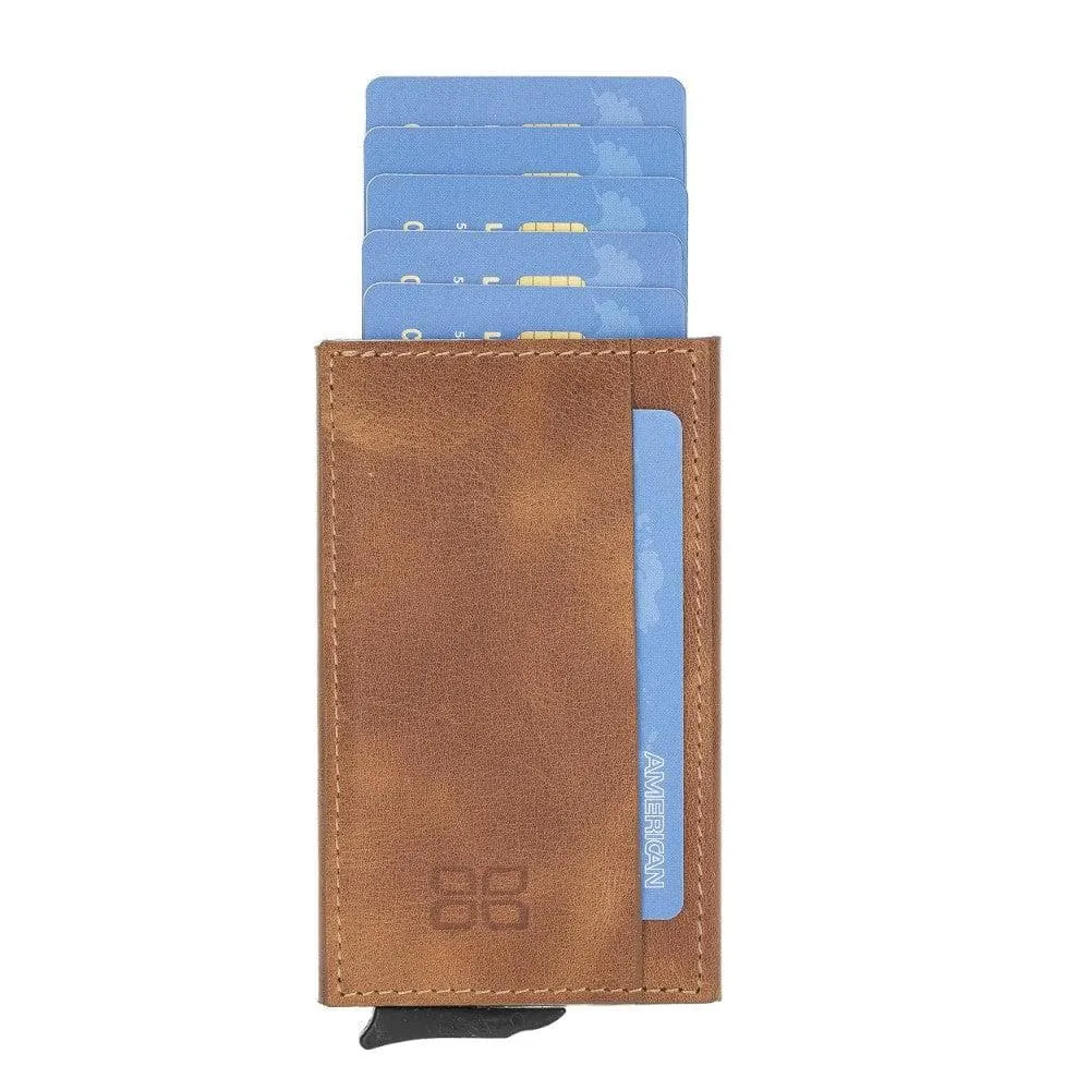 Torres Leather Mechanical Card Holder