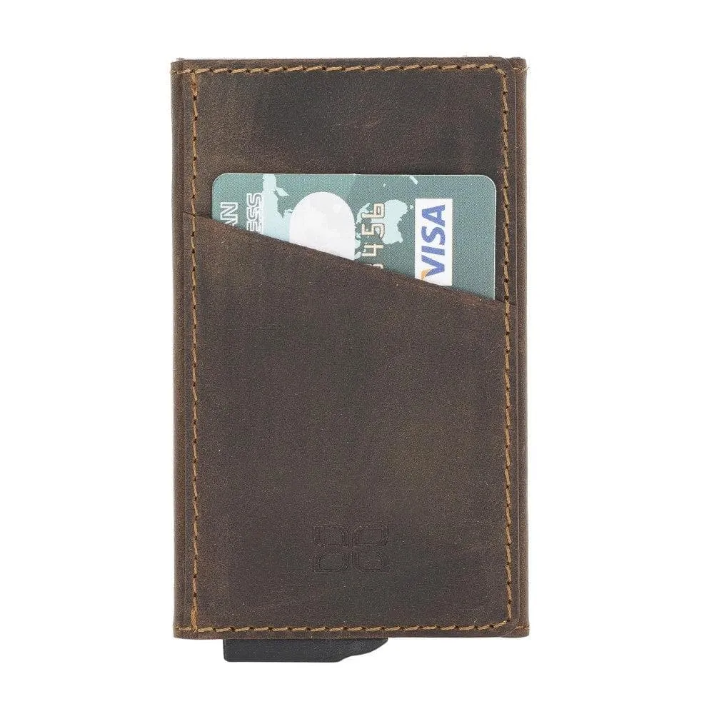 Torres Leather Mechanical Card Holder