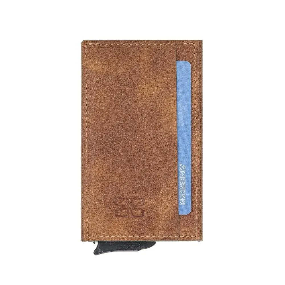 Torres Leather Mechanical Card Holder