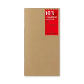 Traveler's Company - 003 Blank Notebook Refill (Regular)