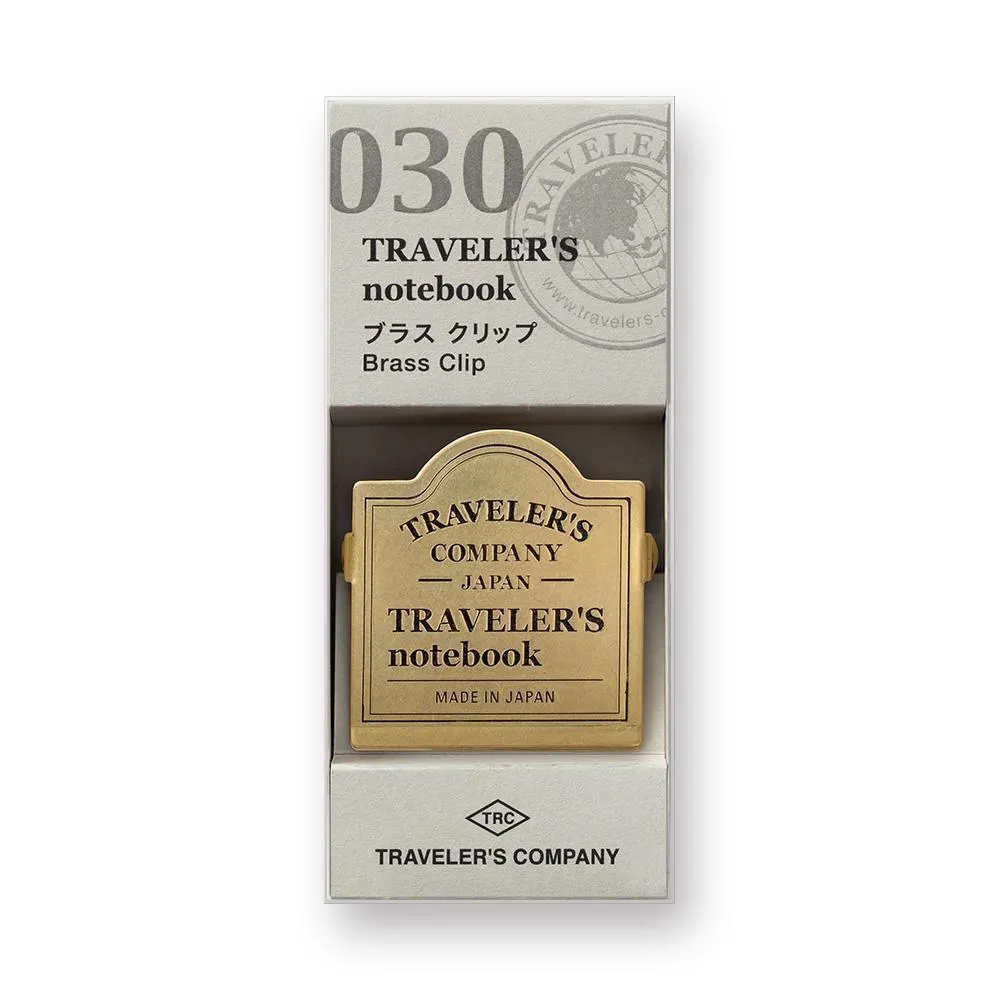 Traveler's Company - 030 Brass Clip - TRC Logo