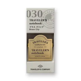 Traveler's Company - 030 Brass Clip - TRC Logo