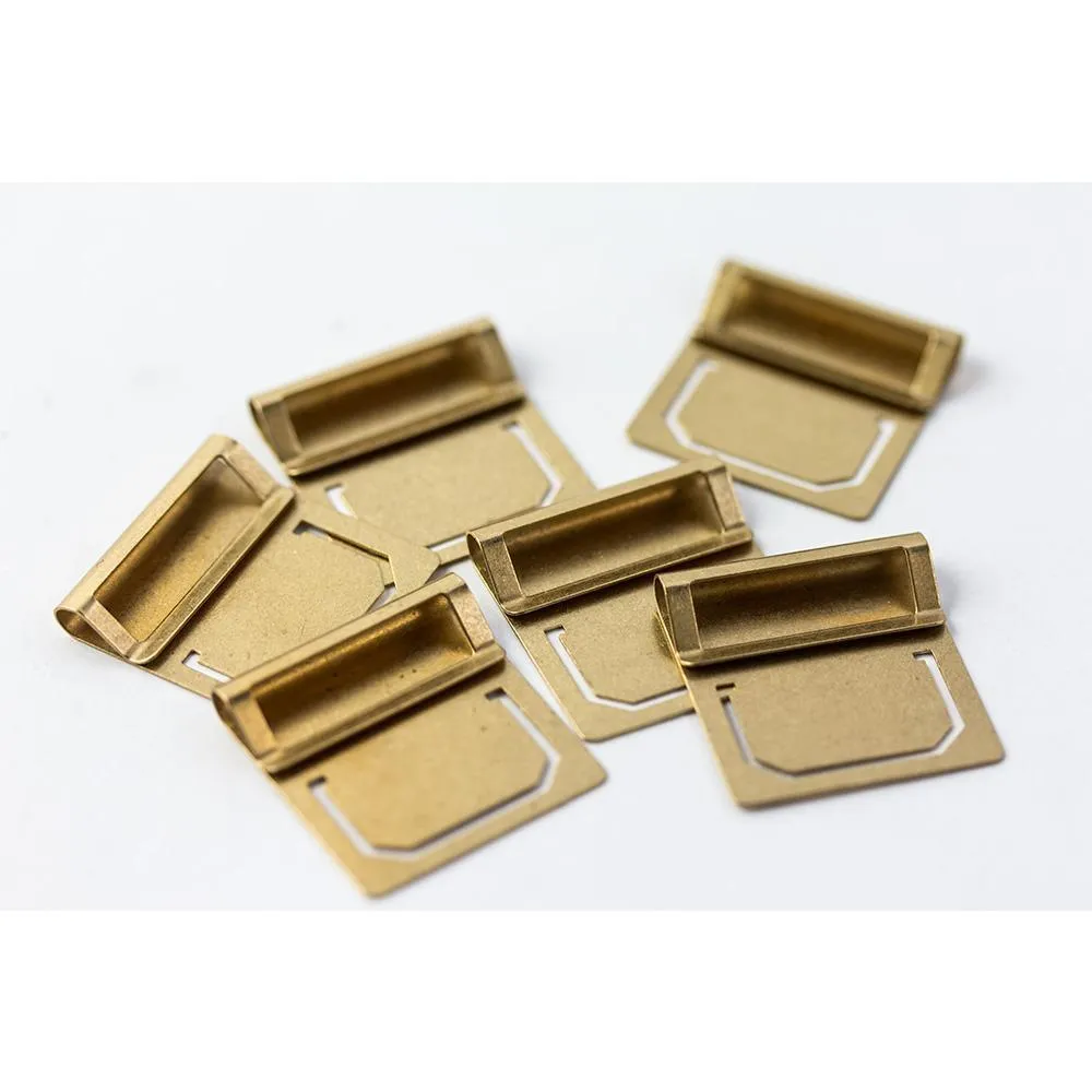 Traveler's Company Brass Index Clips (6 kpl)