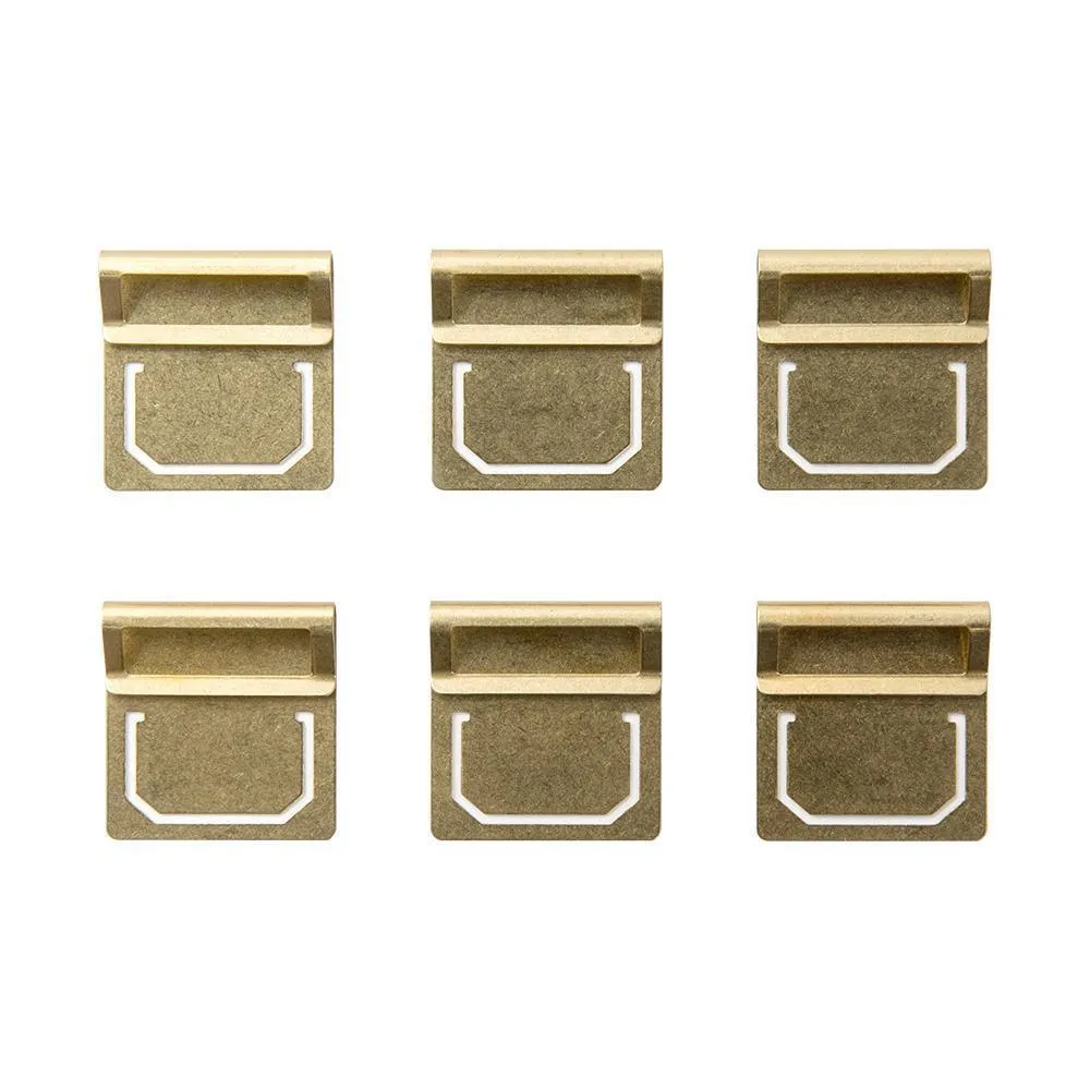 Traveler's Company Brass Index Clips (6 kpl)