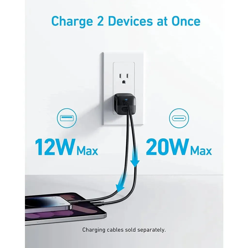 [US Plug, 2Pin] Anker Charger 323 Powerport 33W USB C Charger A2331