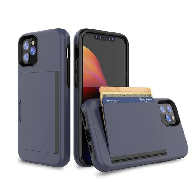 Various Models iPhone Case With Card Slot