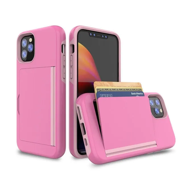 Various Models iPhone Case With Card Slot